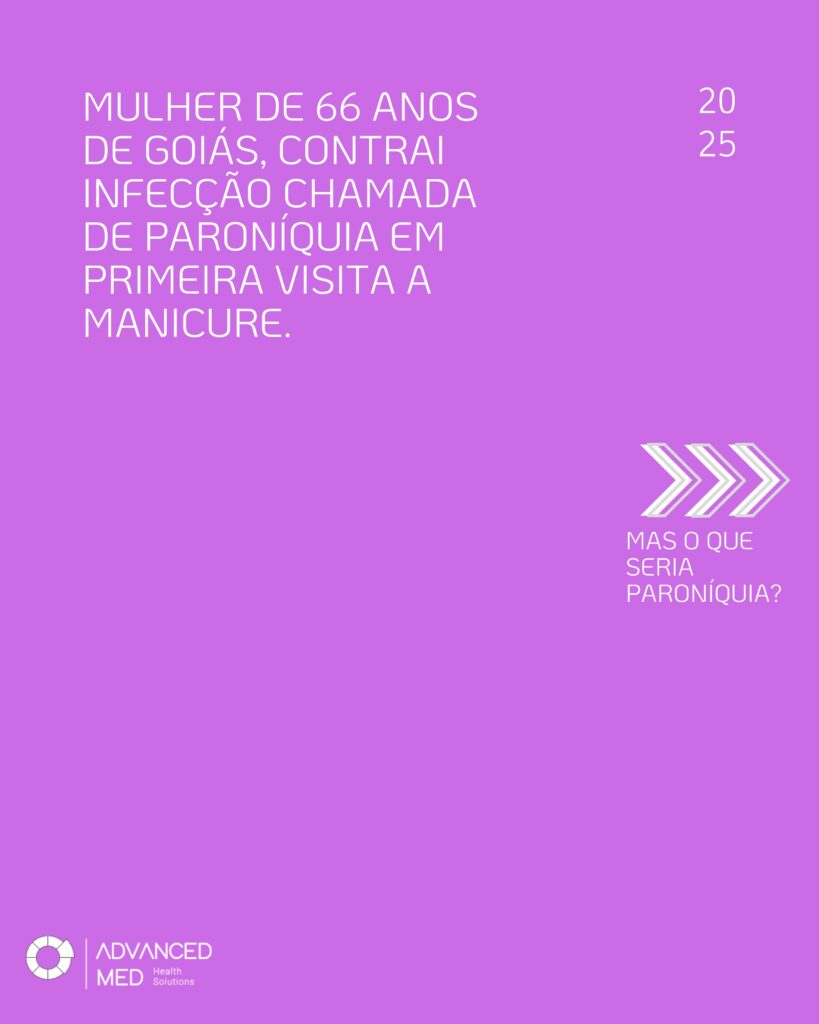 Detergente Hospitalar Smart Advanced Med ao lado de alicates de manicure e instrumentos de podologia prontos para esterilização.