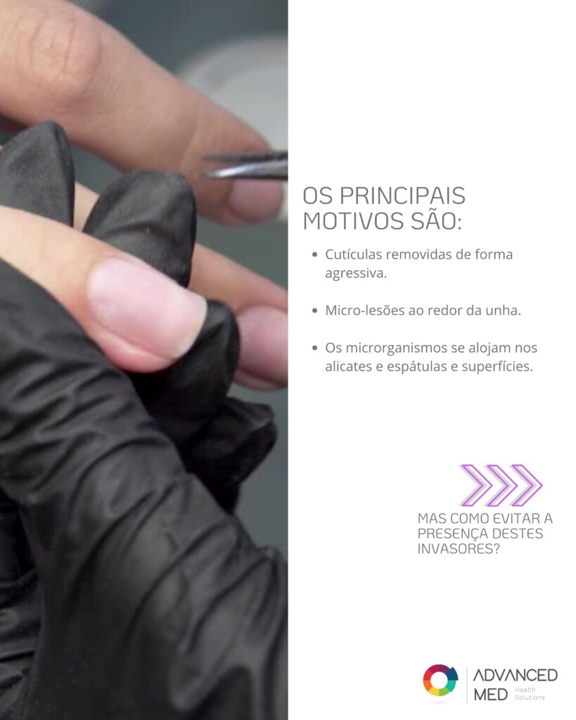 Autoclave sendo utilizada após pré-limpeza com produtos da Advanced Med em protocolo de biossegurança para manicure e podologia.